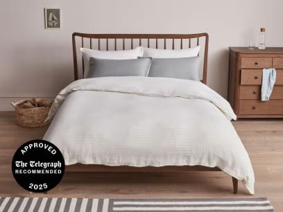 Widey Stripe Lazy Linen Duvet Cover