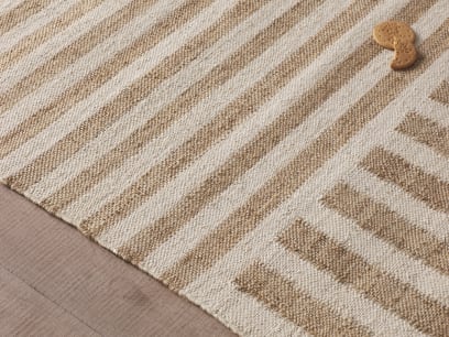 Double Stripey Jute Rug