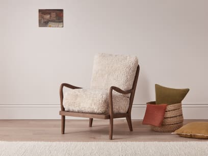 Shearer Easins Accent Chair in Dark Oak