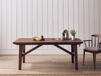 Barney Kitchen Table in Dark Oak