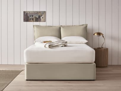 Beddy-Byes Headboard in Tea Dunk Beige Twill