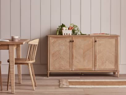 Grand Fandangle Sideboard in Whitewashed Oak
