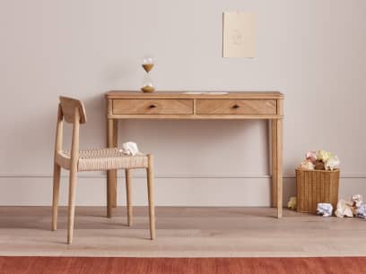 Fab Flapper Dressing Table in Whitewashed Oak
