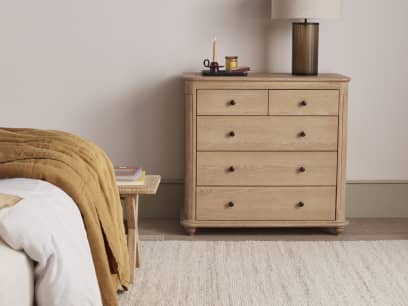 Elodie Chest of Drawers in Whitewashed Oak