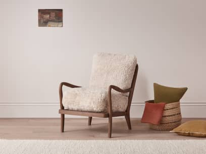 Shearer Easins Accent Chair in Dark Oak