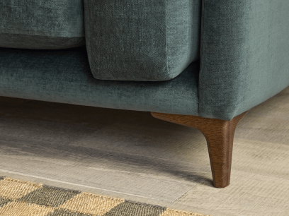 Basecamp Sofa in Sopping Seagrass Teal Chenille