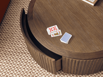 Big Bobbin Coffee Table in Dark Oak