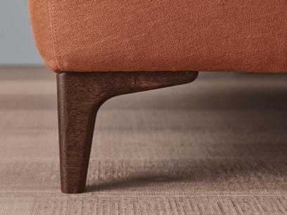 La Dolce Love Seat in Marmalade Clever Linen