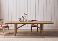 Barney Extending Kitchen Table in Light Oak
