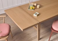 Barney Extending Kitchen Table in Light Oak