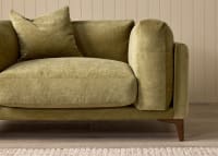 Basecamp Love Seat in Pressed Olives Green Chenille