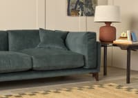Basecamp Sofa in Sopping Seagrass Teal Chenille