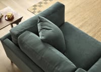 Basecamp Sofa in Sopping Seagrass Teal Chenille
