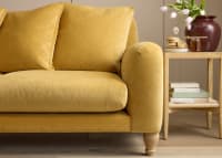 Bear Hug corner Sofa in Honey Pot Yellow Chenille