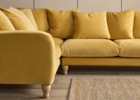 Bear Hug corner Sofa in Honey Pot Yellow Chenille