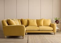 Bear Hug corner Sofa in Honey Pot Yellow Chenille