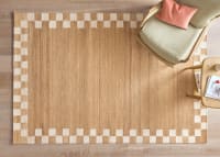 CHECKY EDGE JUTE RUG WHITE 170X240 22
