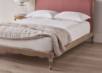 Coco Bed in Strawberry Milkshake Pink Linen
