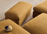Cuddlemuffin Chaise Movie Sofa in Treacle Tart Yellow Linen