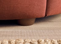 Curvella Sofa in School Satchel Brown Linen