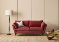 Groover Sofa in Toffee Apple Red Chenille