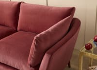 Groover Sofa in Toffee Apple Red Chenille
