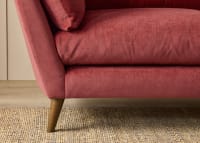 Groover Sofa in Toffee Apple Red Chenille