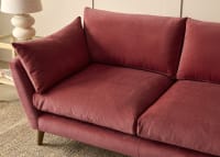 Groover Sofa in Toffee Apple Red Chenille