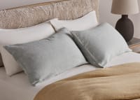 Lazy Linen Marle Set of 2 Pillowcases - Standard - Duck Pond Teal Marle
