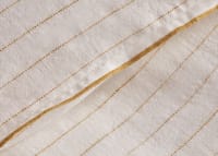 Widey Stripe Lazy Linen Duvet Cover - Double - Butterscotch
