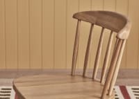 Pair of Drummer Kitchen Chairs in Light Oak