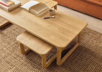 Nest Mates Coffee Table in Light Oak