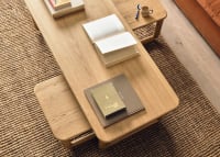 Nest Mates Coffee Table in Light Oak
