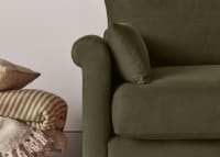 Queenie Sofa Bed in Waxed Jacket Green Linen