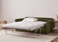 Queenie Sofa Bed in Waxed Jacket Green Linen