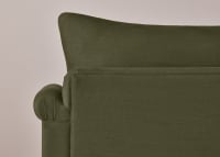 Queenie Sofa Bed in Waxed Jacket Green Linen