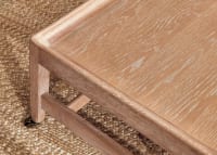 Slingshot Coffee Table in Quince Jam Red Linen