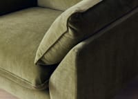 Slow Riser Armchair in Waxed Jacket Green Chenille