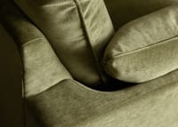 Slow Riser Armchair in Waxed Jacket Green Chenille