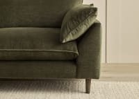 Slow Riser Sofa in Wine Bottle Green Chenille