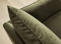 Slow Riser Sofa in Wine Bottle Green Chenille