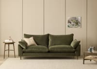 Slow Riser Sofa in Wine Bottle Green Chenille