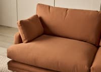 Squisharoo Sofa in Broken Pot Orange Twill