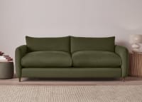 Squishmeister Sofa Bed Flat-Pack in Waxed Jacket Green Linen