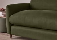Squishmeister Sofa Bed in Waxed Jacket Green Linen