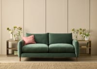 Squishmeister Sofa in Secret Garden Green Chenille