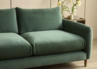 Squishmeister Sofa in Secret Garden Green Chenille