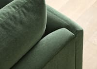 Squishmeister Sofa in Secret Garden Green Chenille