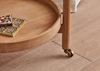 Meals on Wheels Side Table in Whitewashed Oak
