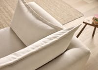 Weekender Love Seat in Egg Box Beige Chenille